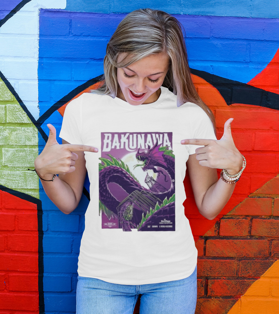 Bakunawa Project Purple Six Flags Great Adventure Roller 32 Stories 100 MPH 6 World Records T-Shirt