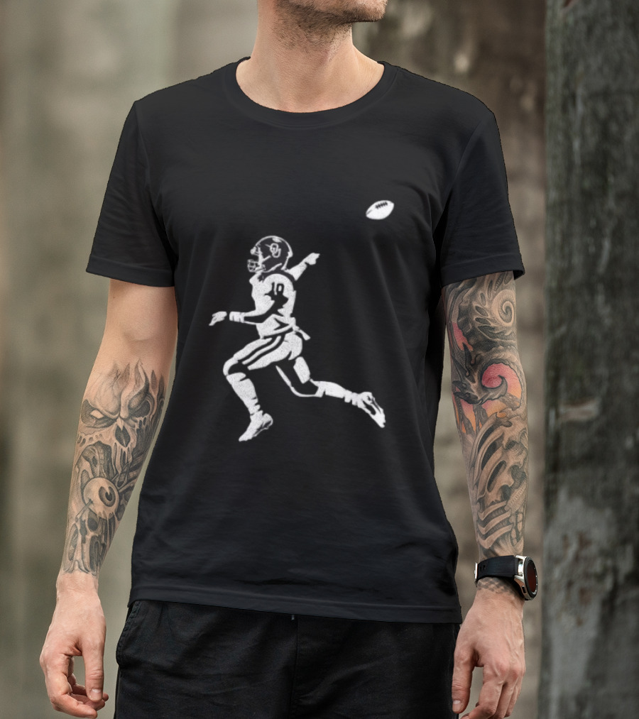 Oklahoma Sooners NCAA Football 10 Throwing Player White T-Shirt