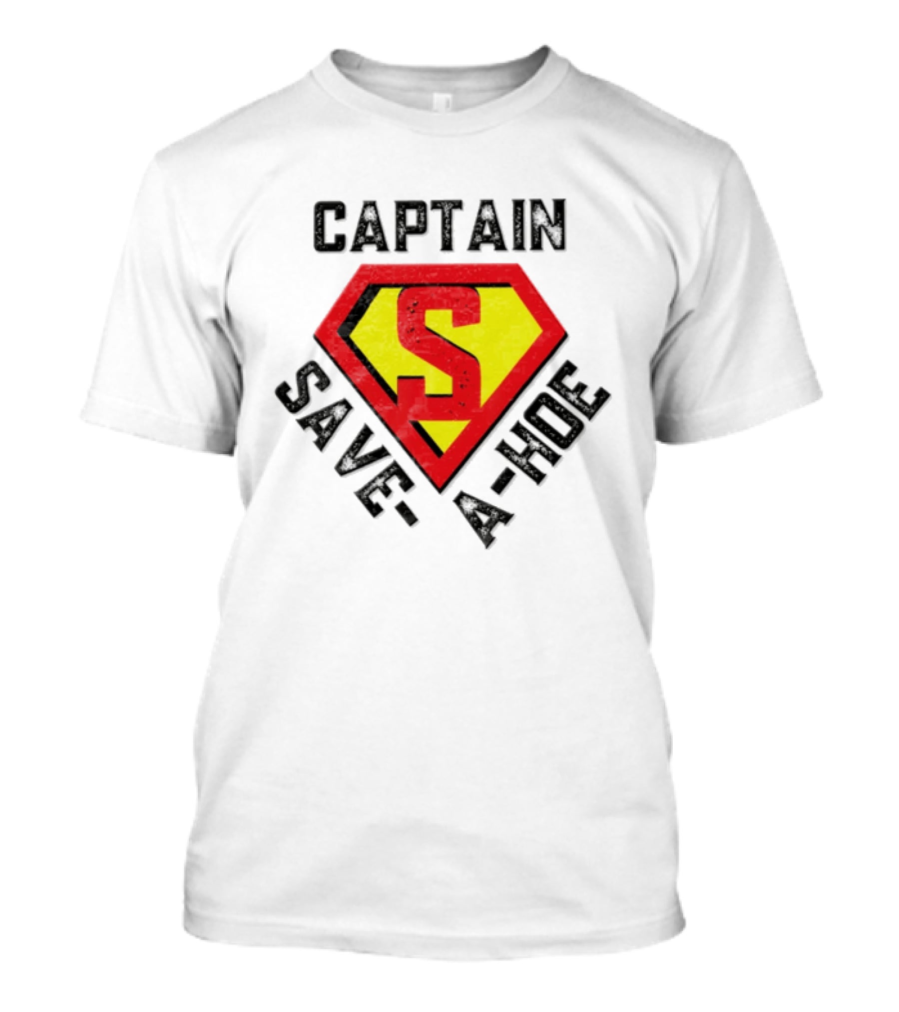 Captain Save A Hoe Superhero Emblem S T-Shirt