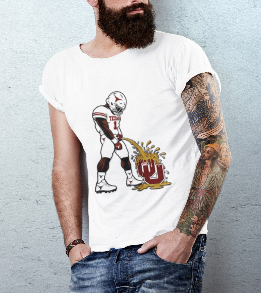 Colin Simmons Texas Football Rivalry With Oklahoma Sooners T-Shirt