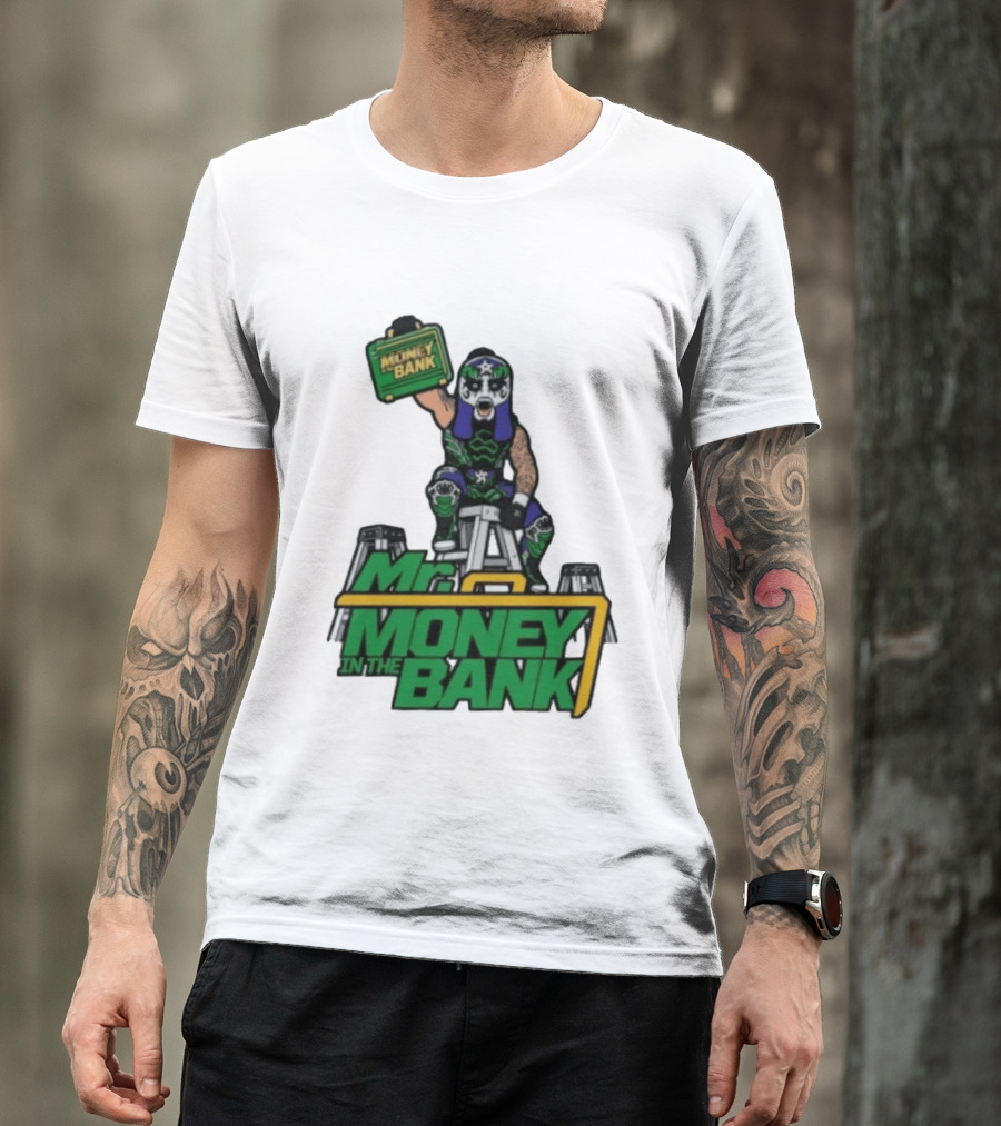 Mr Money In The Bank WWE Ladder Match Wrestling Superstars T-Shirt