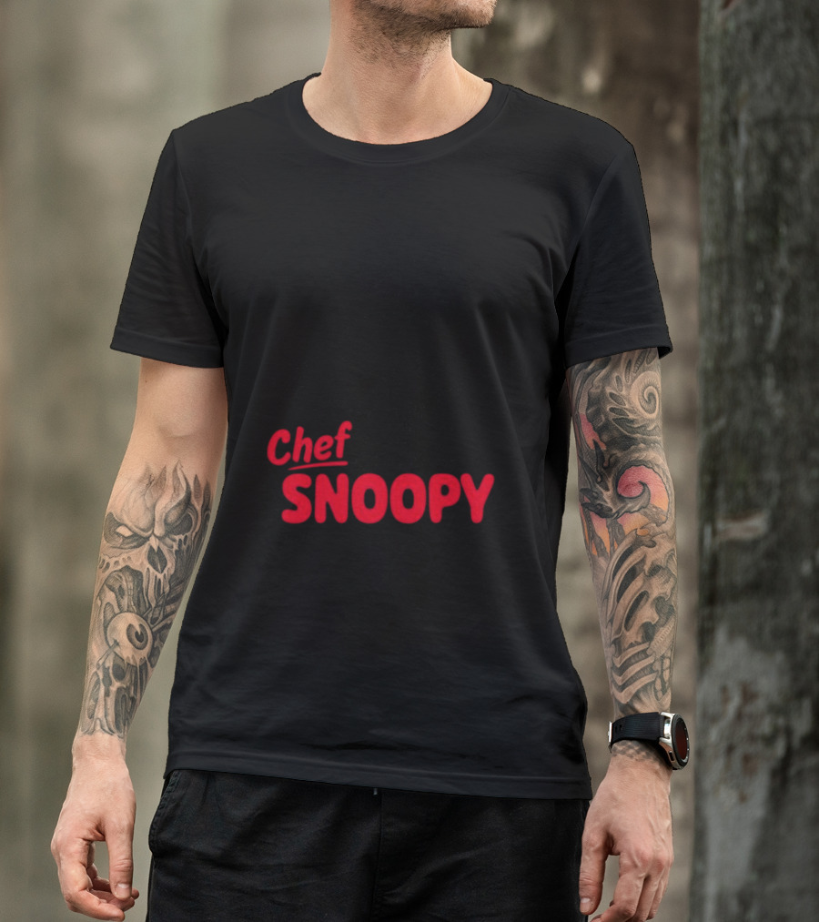 Chef Snoopy Peanuts Cooking Utensils T-Shirt