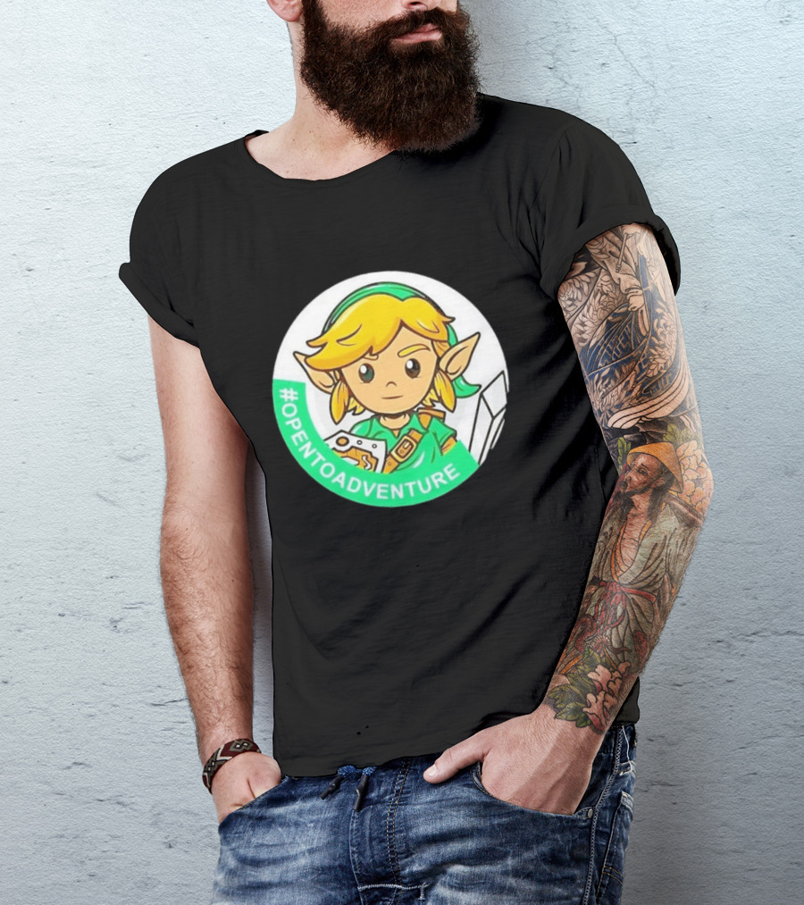 #OPENTOADVENTURE Link The Legend Of Zelda T-Shirt