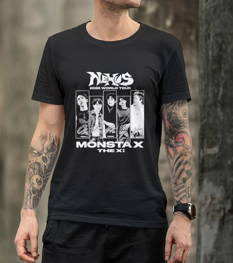Nexus 2026 World Tour Monsta X With Shownu Jooheon Hyungwon Kihyun Minhyuk T-Shirt