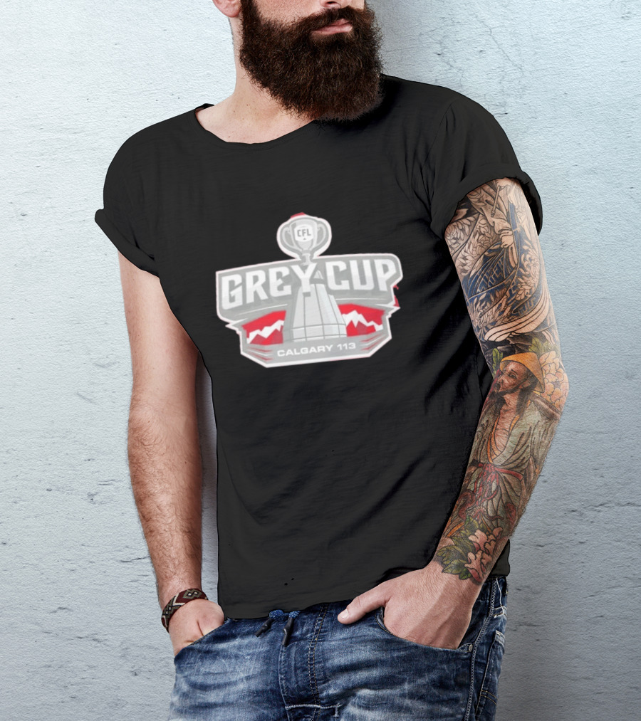 CFL Grey Cup Calgary 113 Canadian Football League Championship T-Shirt