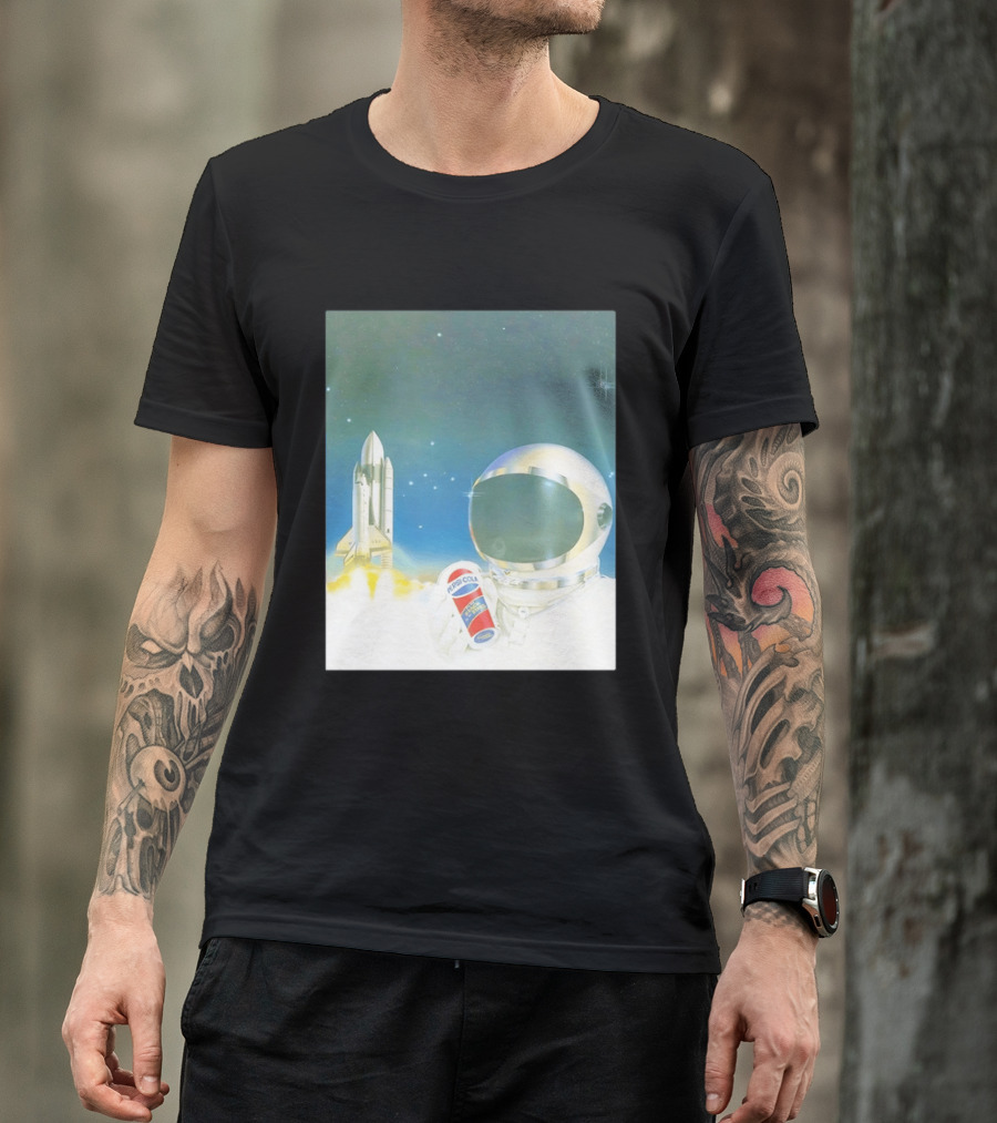 Pepsi Cola Astronaut Space Shuttle USA Reach For The Stars T-Shirt