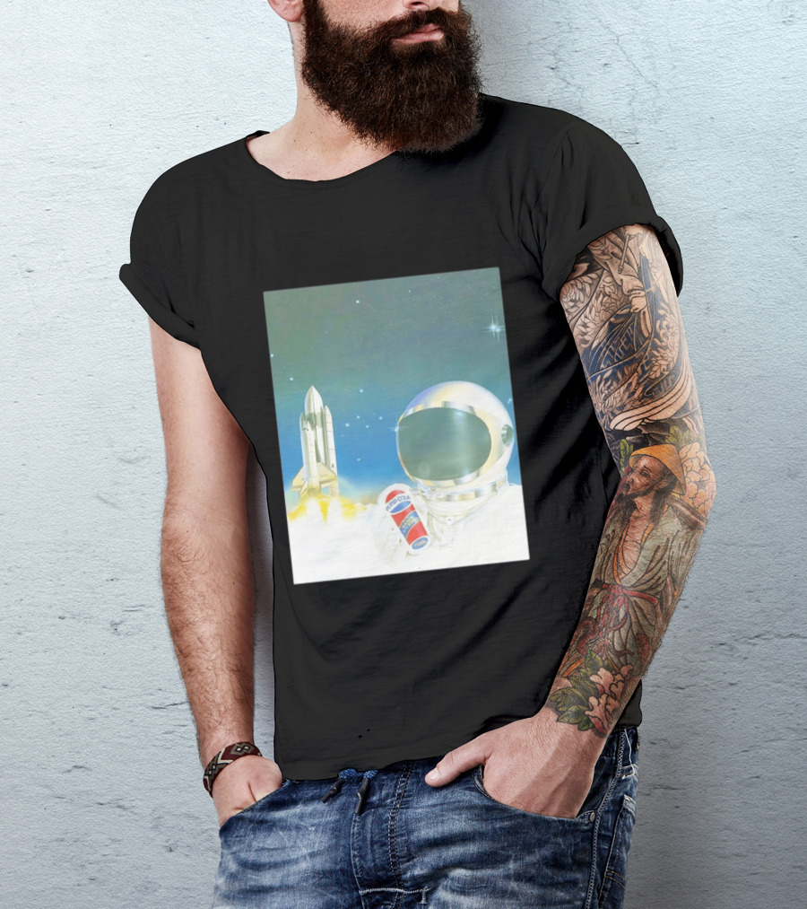 Pepsi Cola Astronaut Space Shuttle USA Reach For The Stars T-Shirt