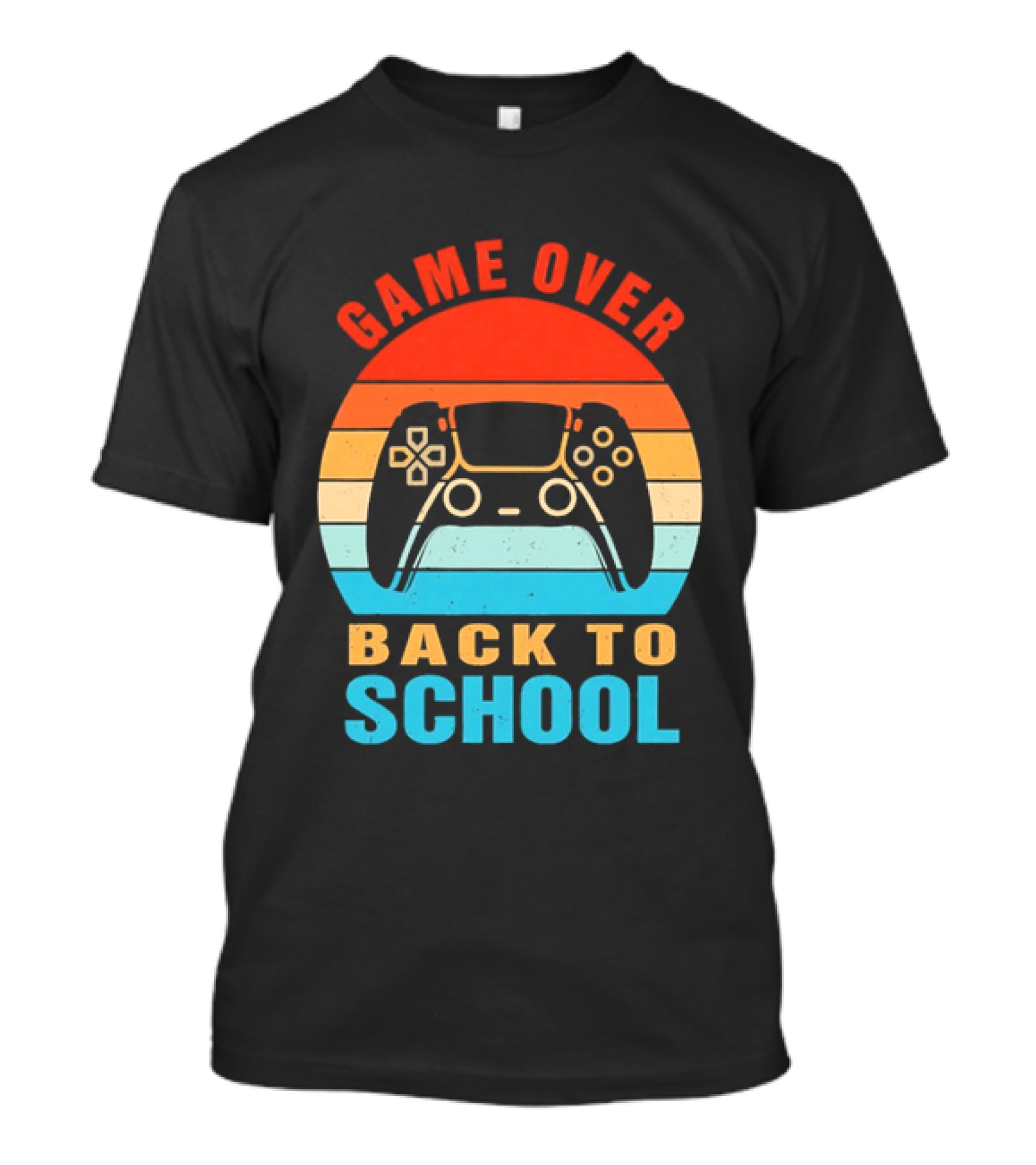 Game Over Back To School Gamer Vintage Controller T-Shirt