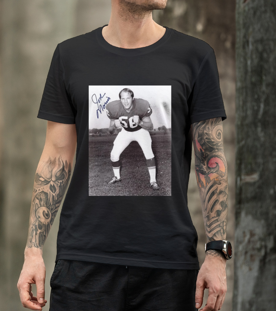 Rip Jon Morris 1942 2026 Signed Photo Vintage Football Player 56 T-Shirt