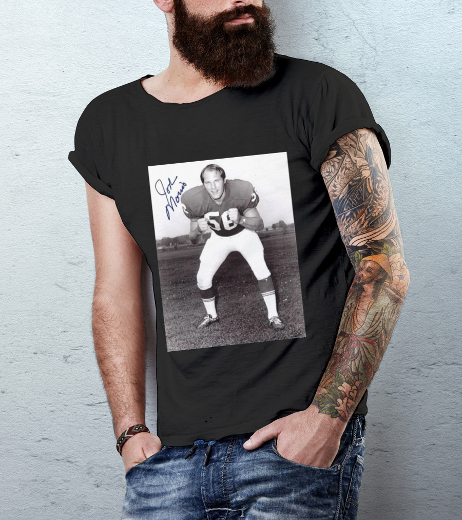 Rip Jon Morris 1942 2026 Signed Photo Vintage Football Player 56 T-Shirt