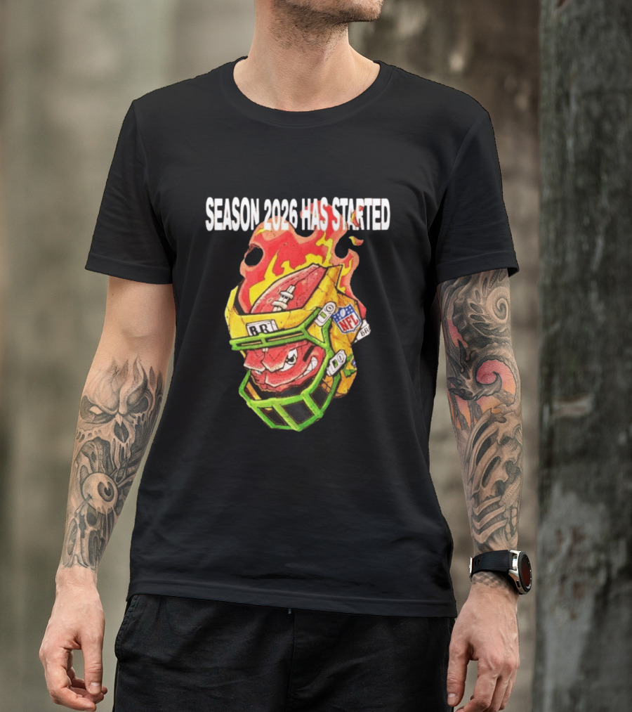 Season 2026 Has Started Football Sports Nfl Brb T-Shirt