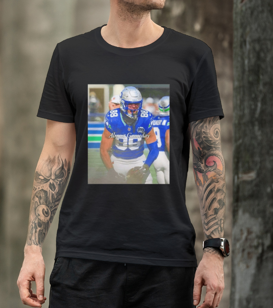 Seattle Seahawks Almost Gameday 88 Walker III Football Action T-Shirt