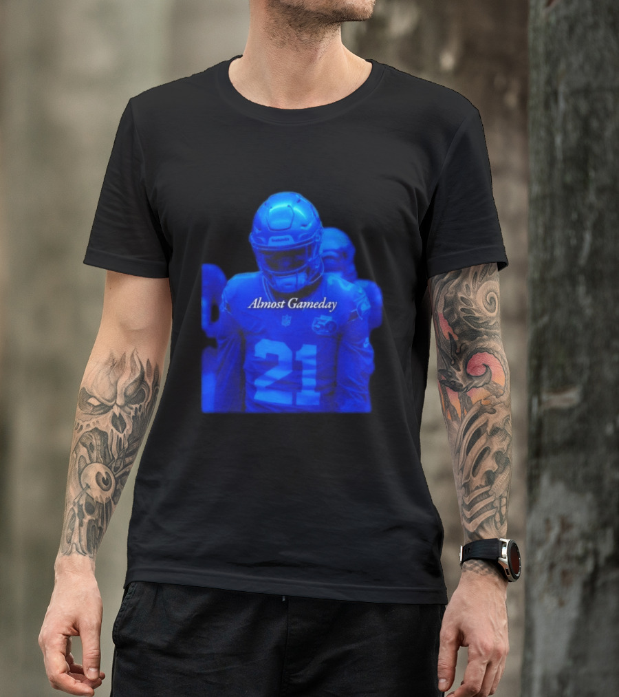 Seattle Seahawks 21 Almost Gameday Football Player T-Shirt