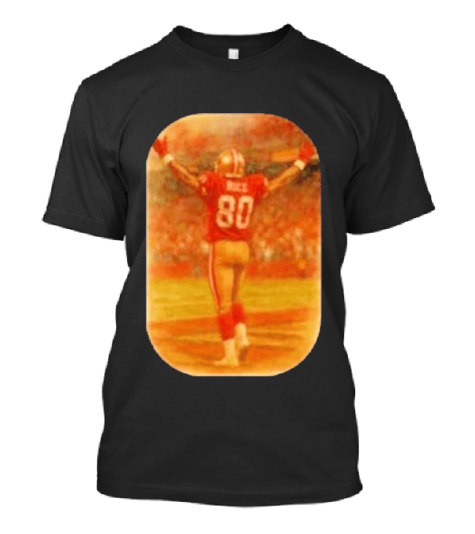 Jerry Rice San Francisco 49ers No 80 Iconic Celebration T-Shirt