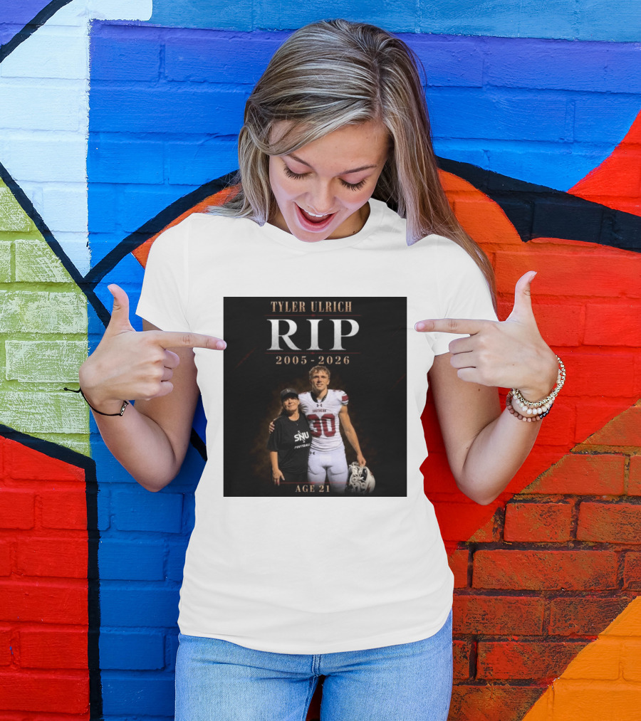 Tyler Ulrich RIP 2005 2026 Age 21 SNU Football T-Shirt
