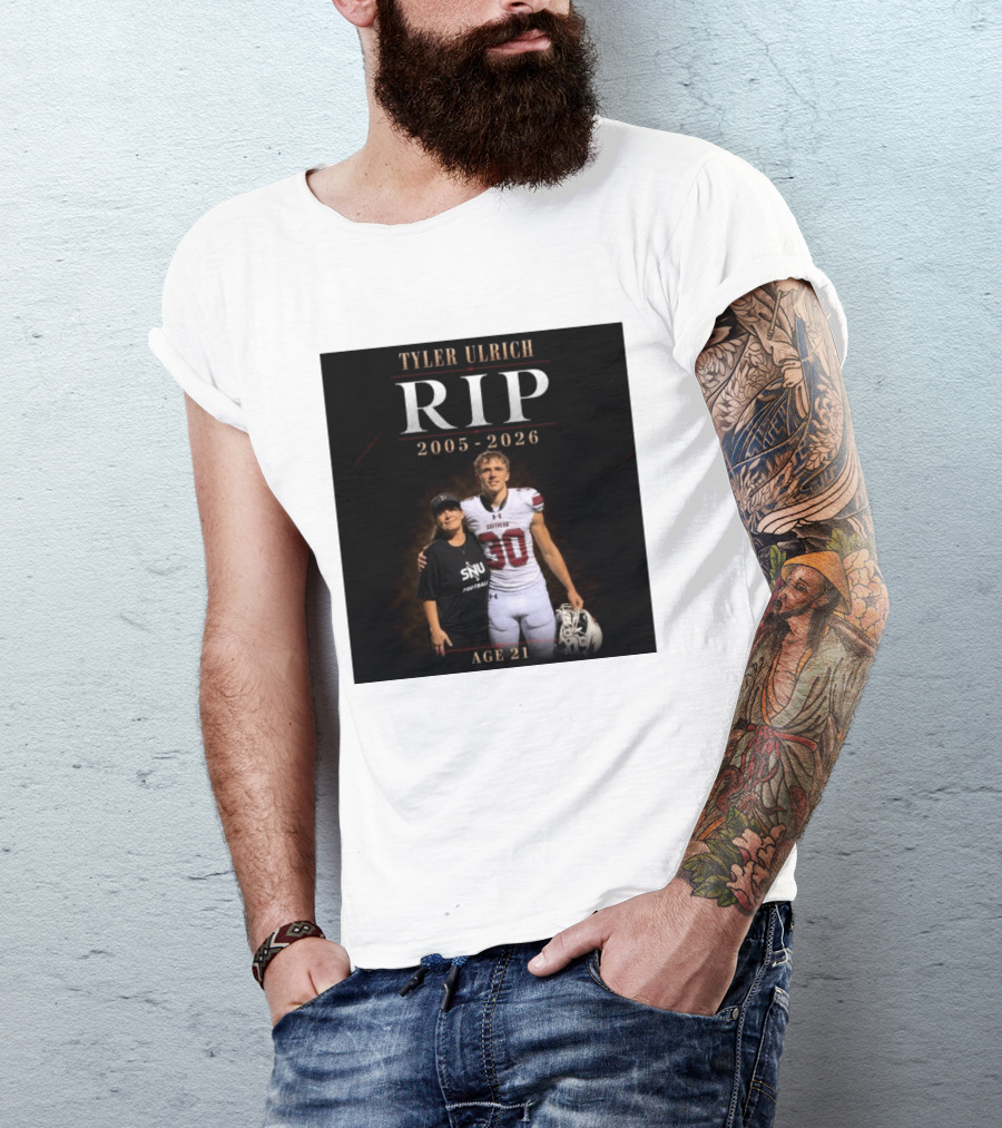Tyler Ulrich RIP 2005 2026 Age 21 SNU Football T-Shirt