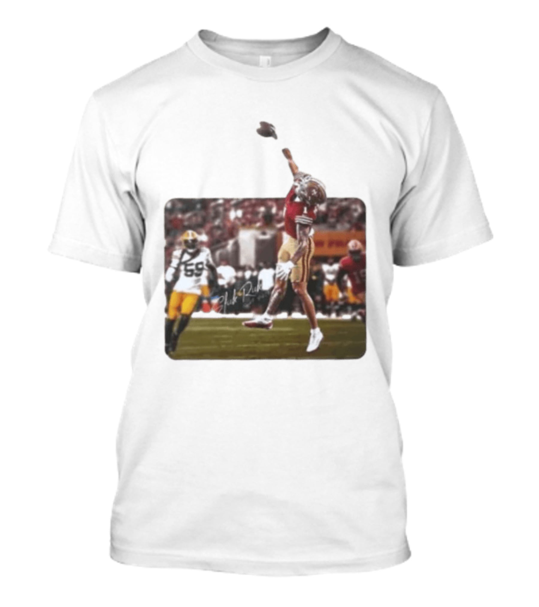 Slick Rick No 1 San Francisco 49ers Football Action Moment T-Shirt