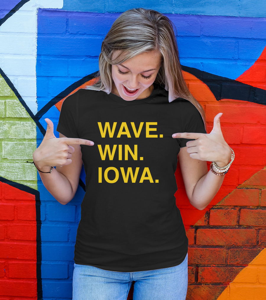 Wave Win Iowa Cody Hills UI Childrens Hawkeyes Obvious Merch T-Shirt