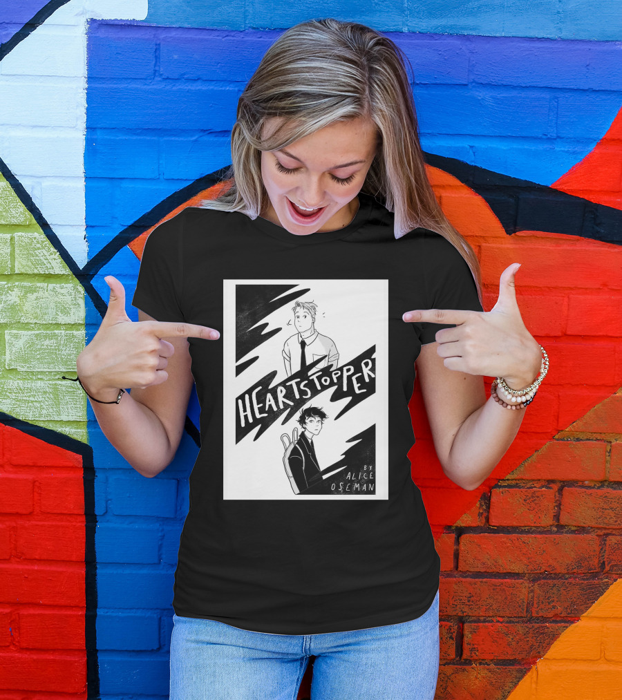 Heartstopper By Alice Oseman Solitaire Co UK Frances Janvi3r Graphic Novel Cover T-Shirt