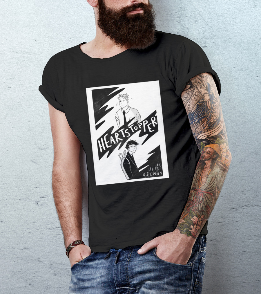 Heartstopper By Alice Oseman Solitaire Co UK Frances Janvi3r Graphic Novel Cover T-Shirt