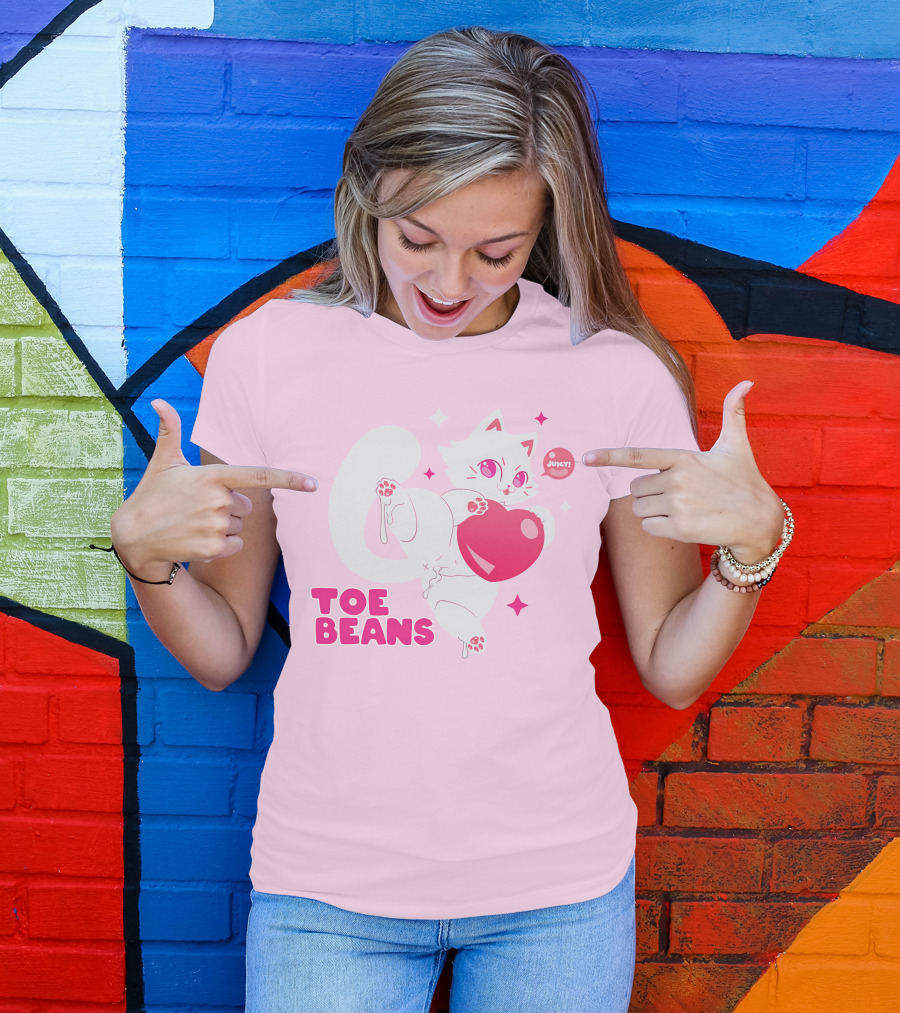 Toe Beans Juicy Cat Candy Heart Kawaii T-Shirt