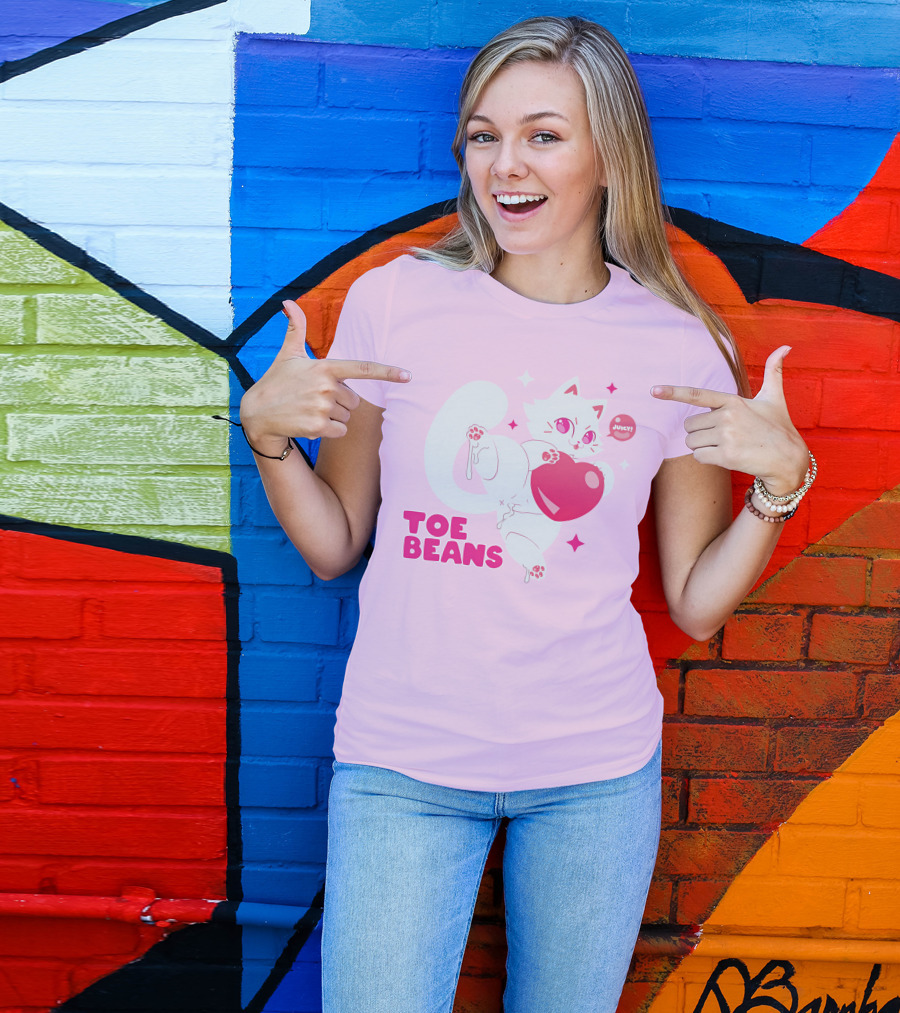 Toe Beans Juicy Cat Candy Heart Kawaii T-Shirt