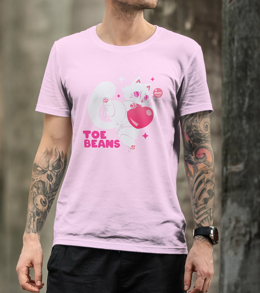 Toe Beans Juicy Cat Candy Heart Kawaii T-Shirt