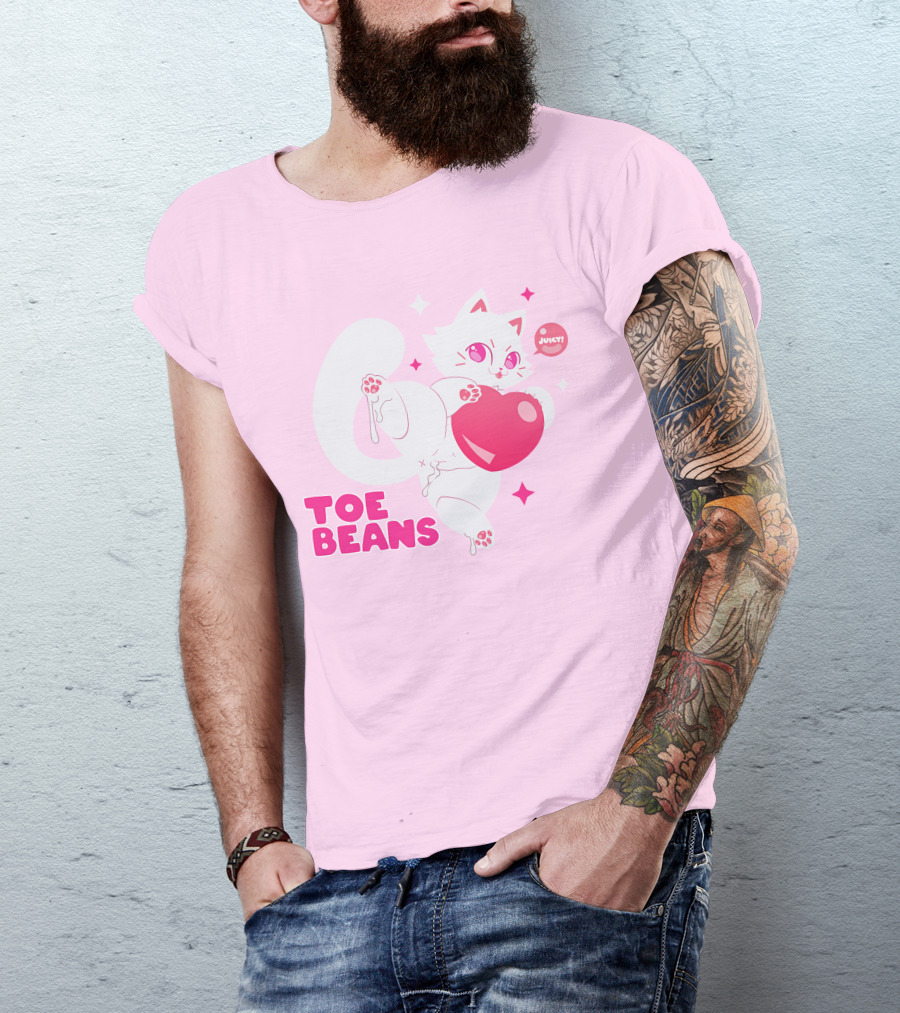 Toe Beans Juicy Cat Candy Heart Kawaii T-Shirt