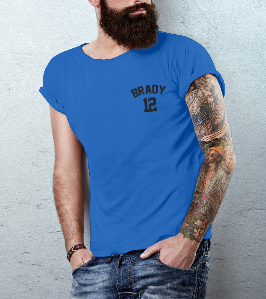 Brady 12 NFL JC Cornell Football Jersey T-Shirt