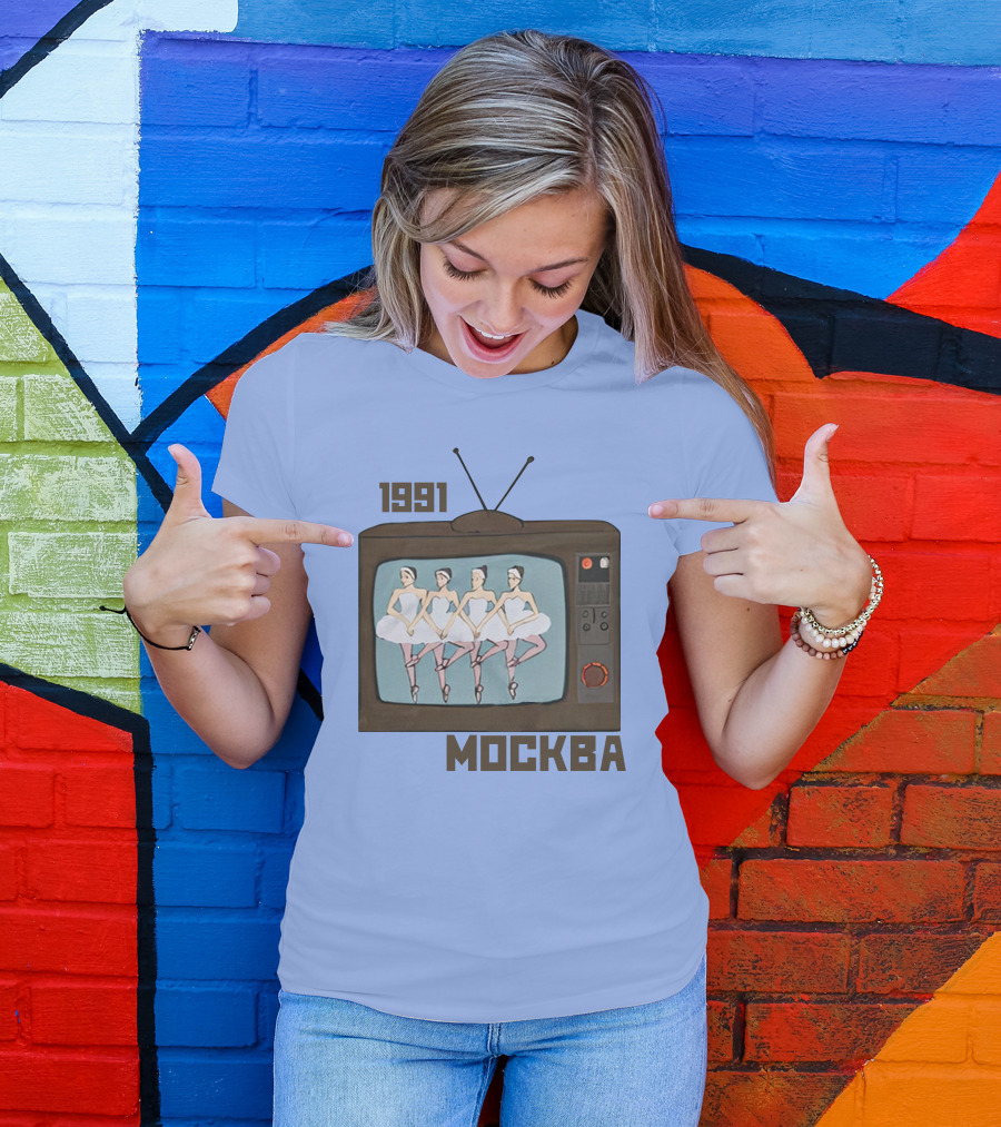 1991 Mockba Soviet TV Ballet Stratonaut Shop T-Shirt