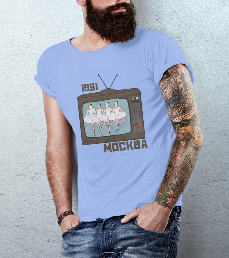 1991 Mockba Soviet TV Ballet Stratonaut Shop T-Shirt
