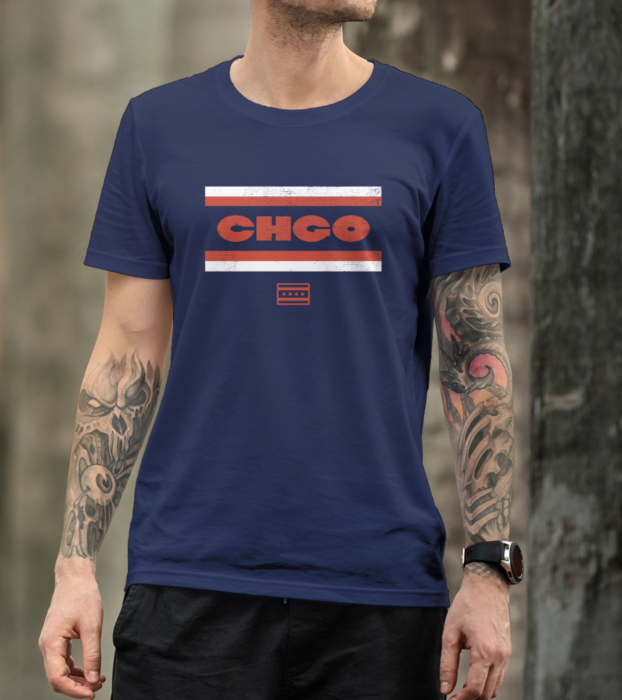 Chgo Locker Merch Chgo Midway Retro Stripe T-Shirt