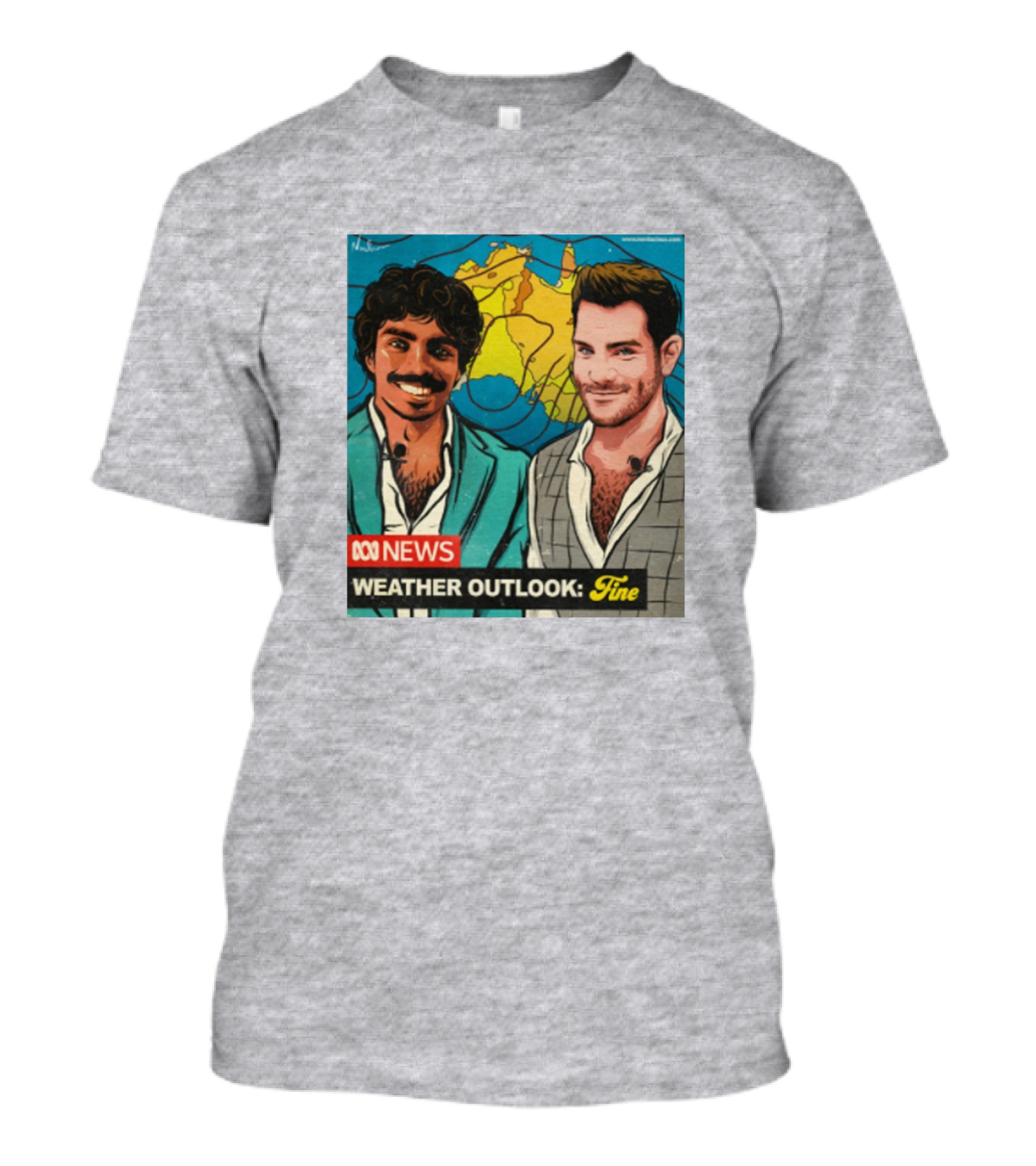 ABC News Weather Outlook Fine Rob Stott T-Shirt