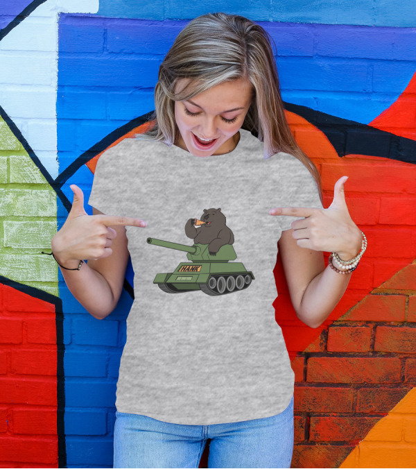 Pardon My Take Hank The Tank Bear Pizza Tank Big Cat T-Shirt