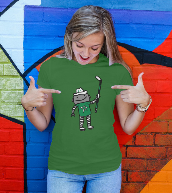 Jason Robertson Dallas Stars Texas Robo Hockey 21 T-Shirt