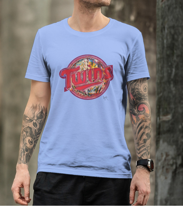 Twins Jimmy Longoria Local Artist Minnesota Baseball T-Shirt