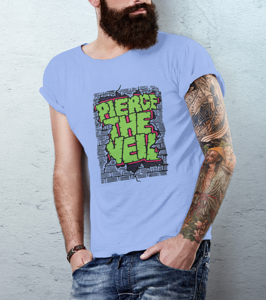 Pierce The Veil Freakish Beast Brick Wall T-Shirt