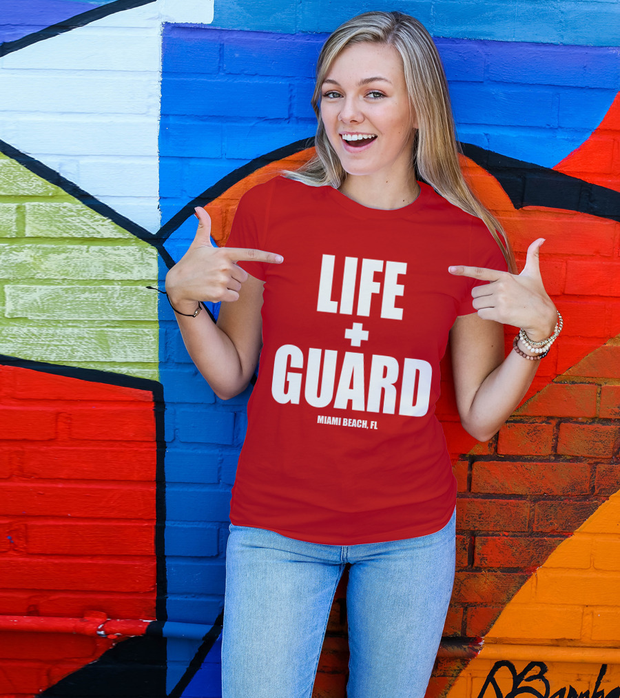 Lifeguard Miami Beach FL Thomas Sanders T-Shirt