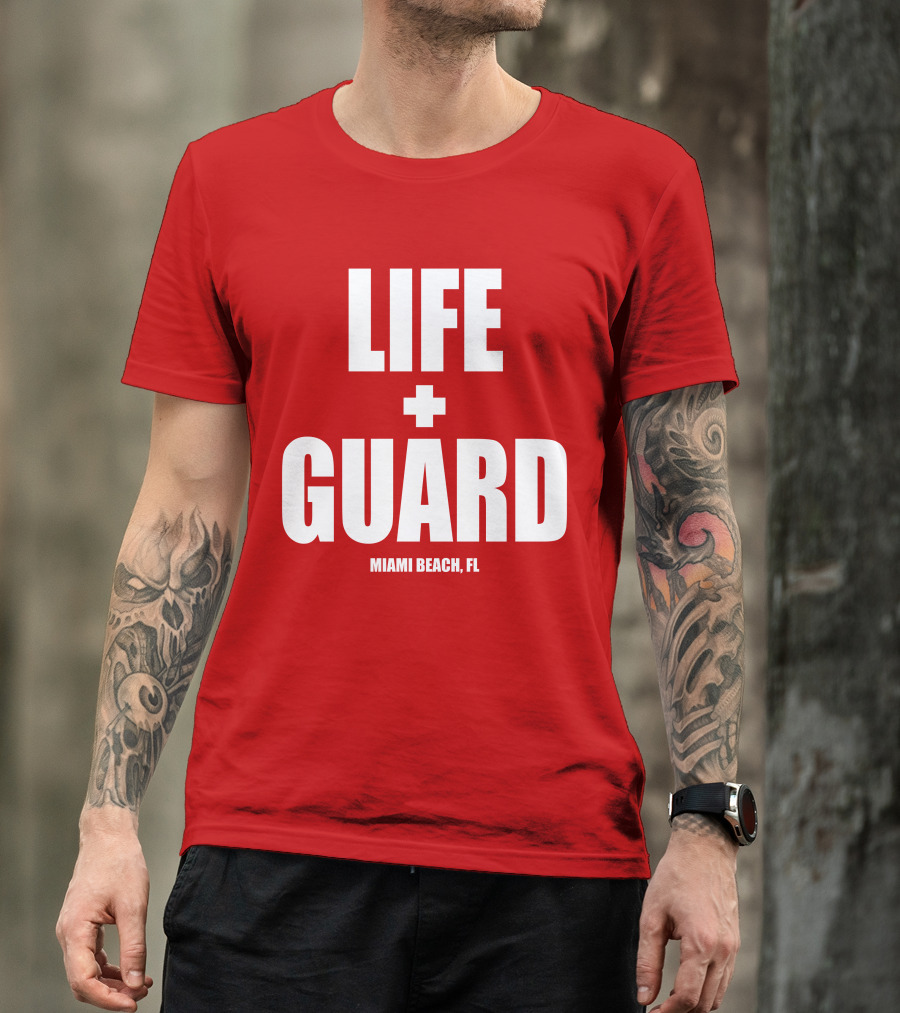 Lifeguard Miami Beach FL Thomas Sanders T-Shirt