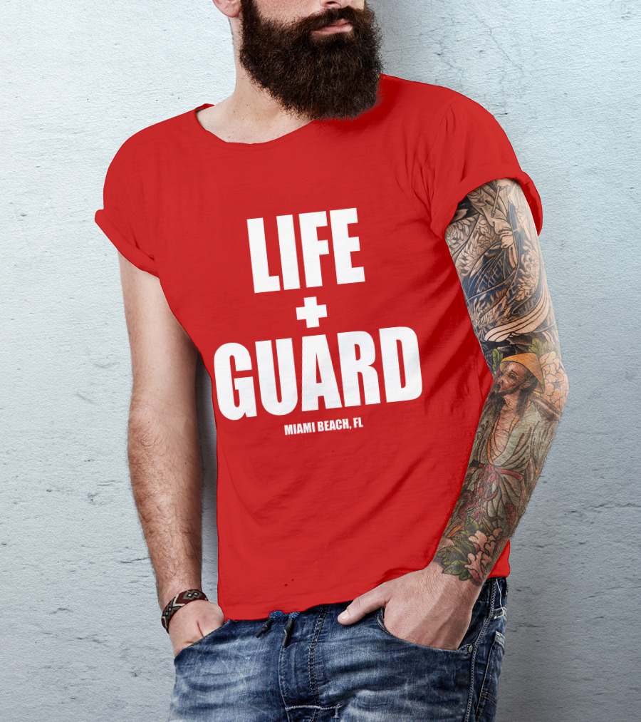 Lifeguard Miami Beach FL Thomas Sanders T-Shirt