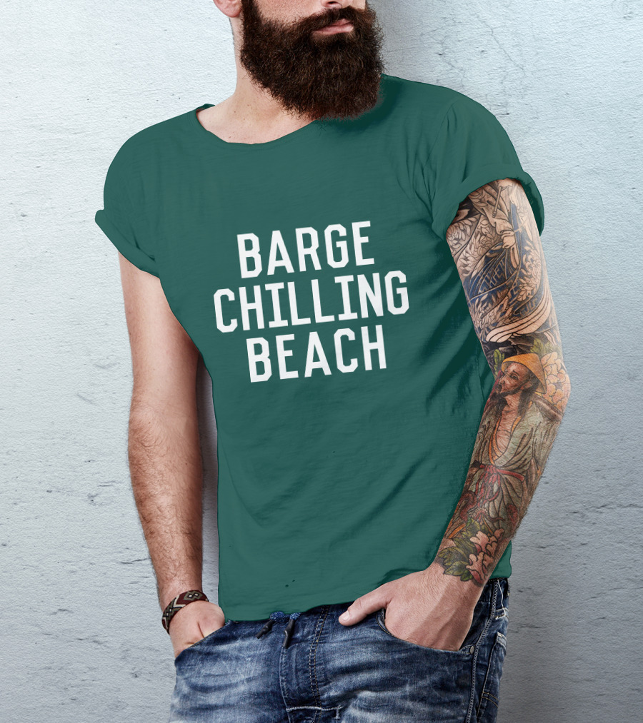 Barge Chilling Beach English Bay Vancouver Park BC Is Awesome T-Shirt