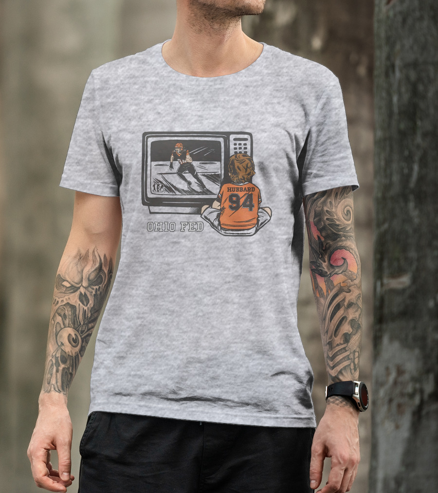Cincinnati Bengals Sam Hubbard Ohio Fed 94 TV Retro Football T-Shirt