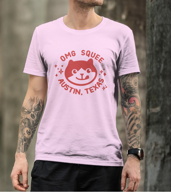OMG Squee Austin Texas Cute Cat T-Shirt