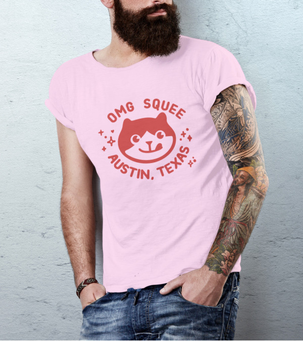 OMG Squee Austin Texas Cute Cat T-Shirt
