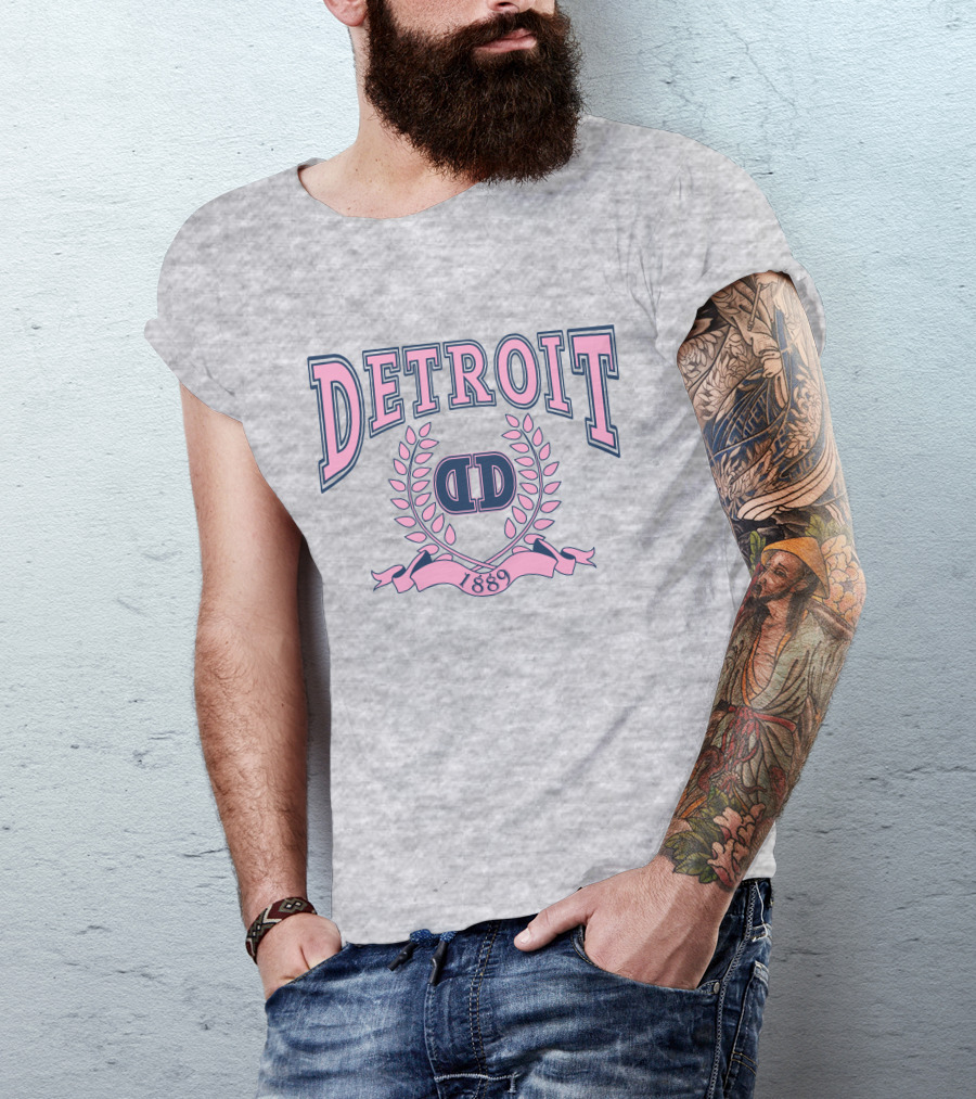 Detroit DD 1889 Vintage Laurel Emblem T-Shirt