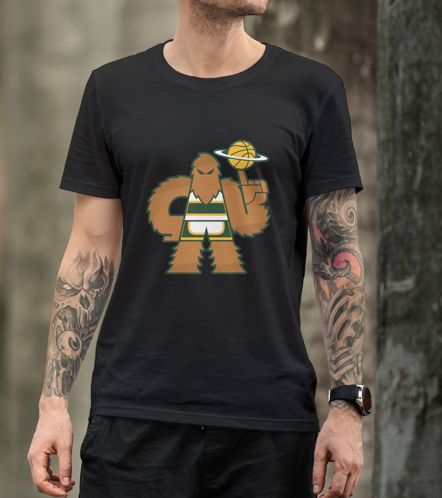 Simplyseattle Merch Super Squatch Basketball T-Shirt