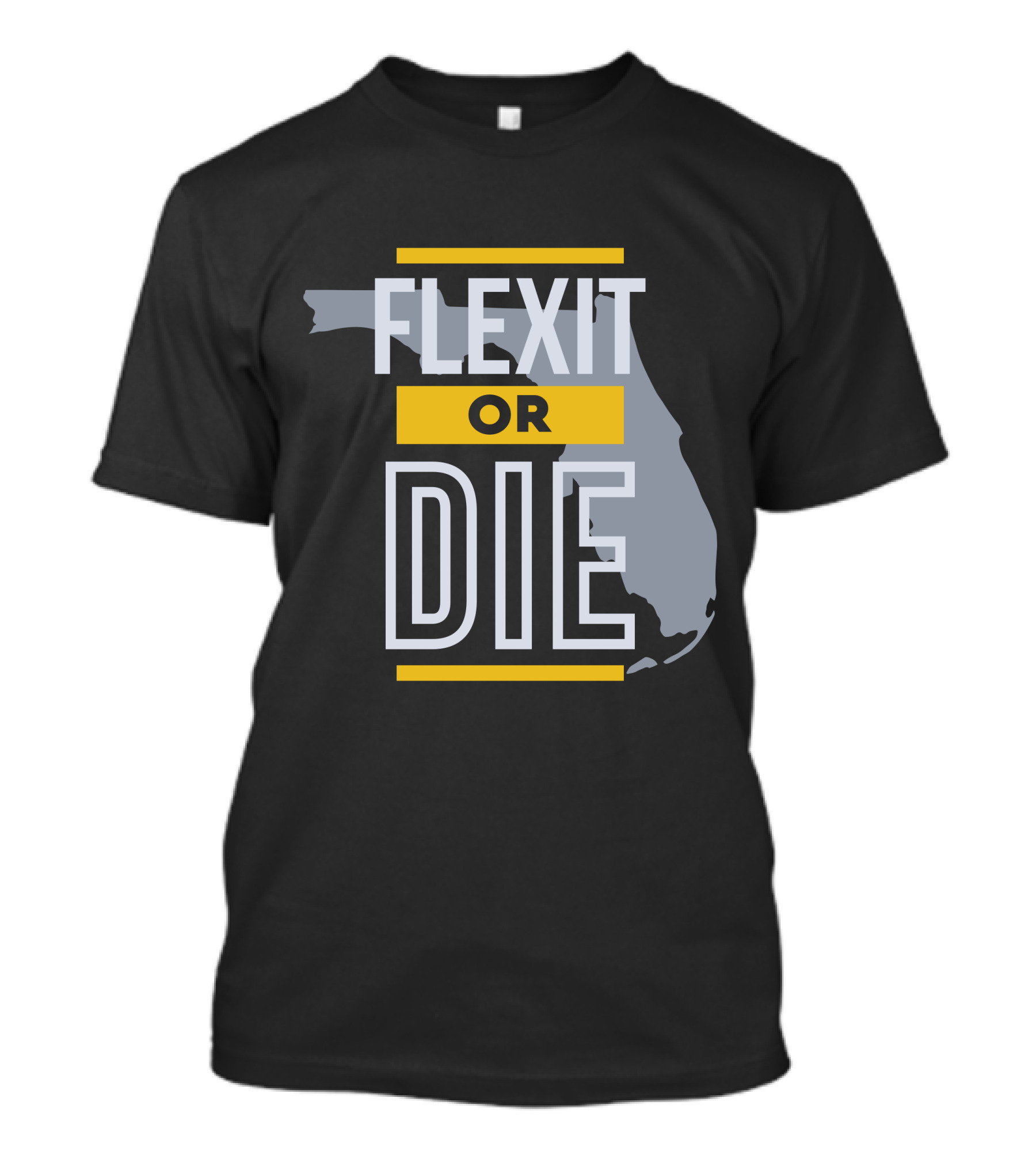 Libertylockpod Flexit Or Die Florida Map T-Shirt