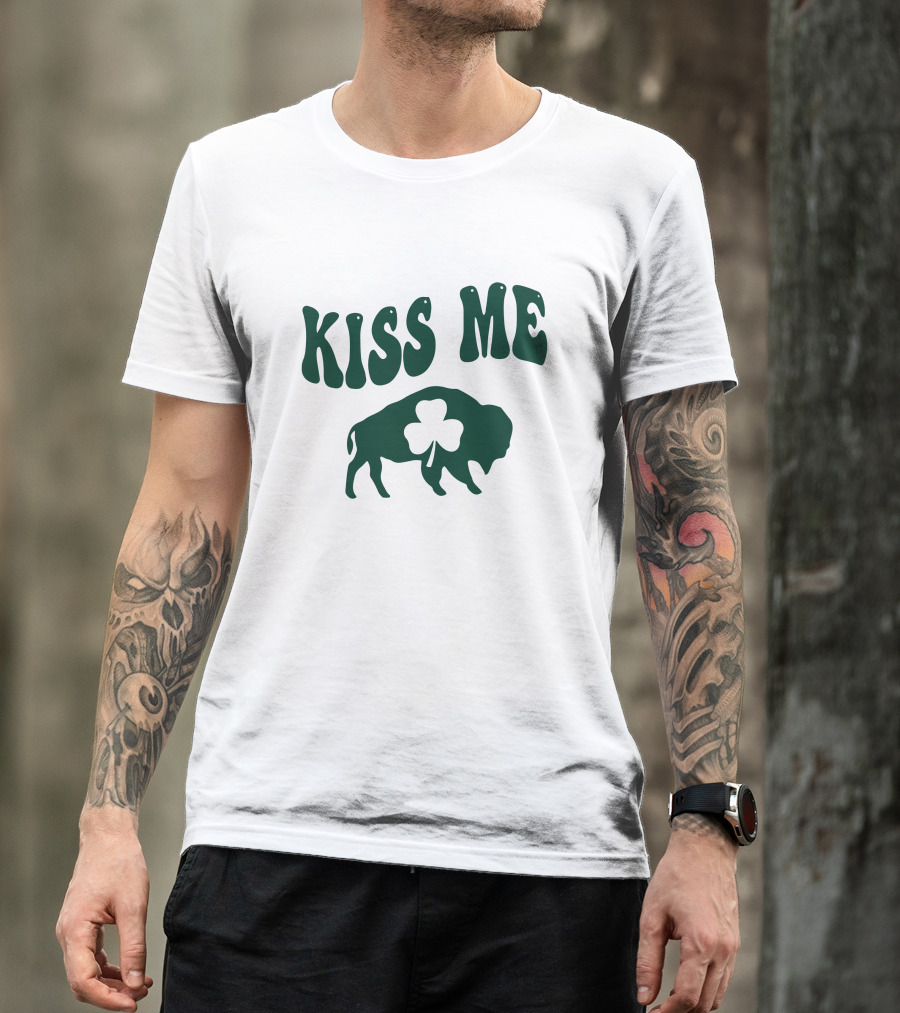Kiss Me Buffalo Shamrock St. Patrick's Day T-Shirt