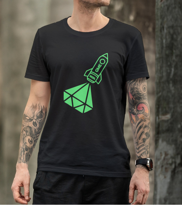 GME HODL Rocket To The Moon St. Patrick's Day Green T-Shirt