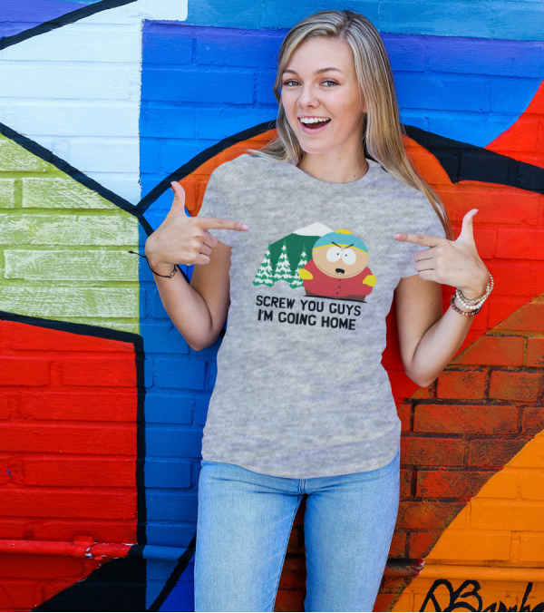South Park Screw You Guys I'm Going Home Cartman Mountains Scene T-Shirt